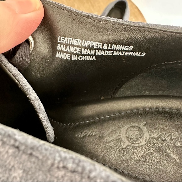 Born Crown Kensi Gray Suede Wedge Lace Up Shoes Size 8 - Picture 8 of 12